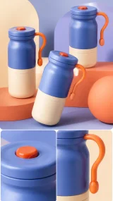 Grid of colorful modular LUMA LOOP travel cups in a coordinated product image set