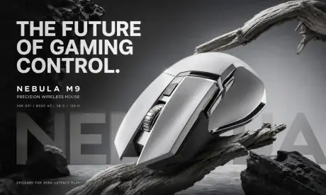 GPT Image 2 advertising visual for a wireless gaming mouse