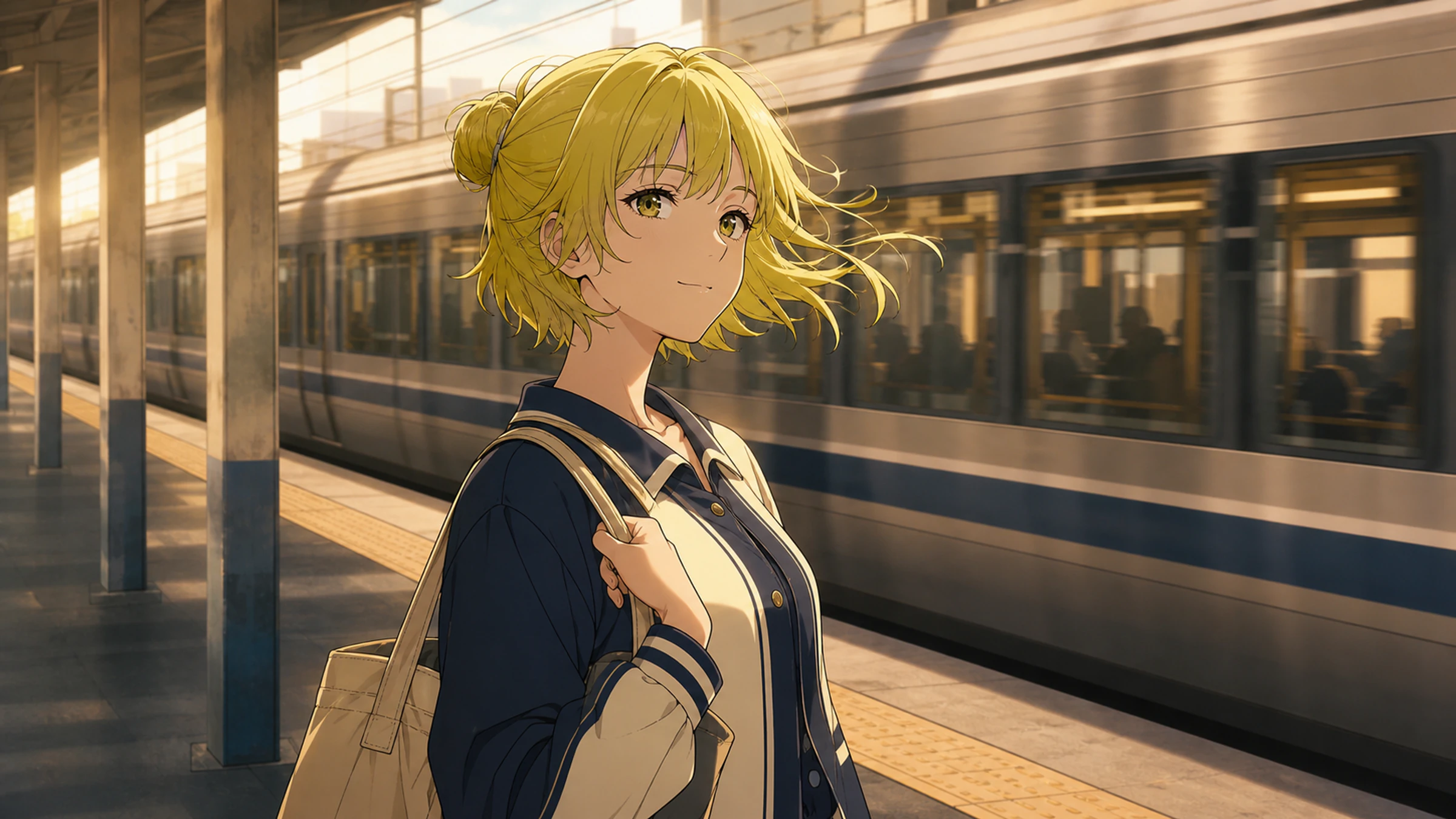Cinematic anime screenshot with crisp character staging and atmospheric light