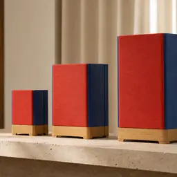 Industrial design campaign for a family of cobalt modular speakers