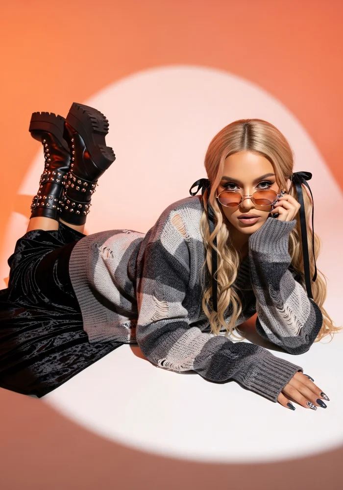 AI fashion model image for an ecommerce product page