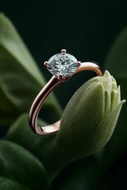 Floral product picture of diamond ring