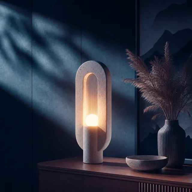 Night product scene image of desk lamp