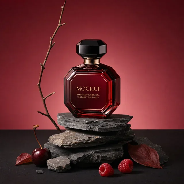 Red perfume atmosphere product image