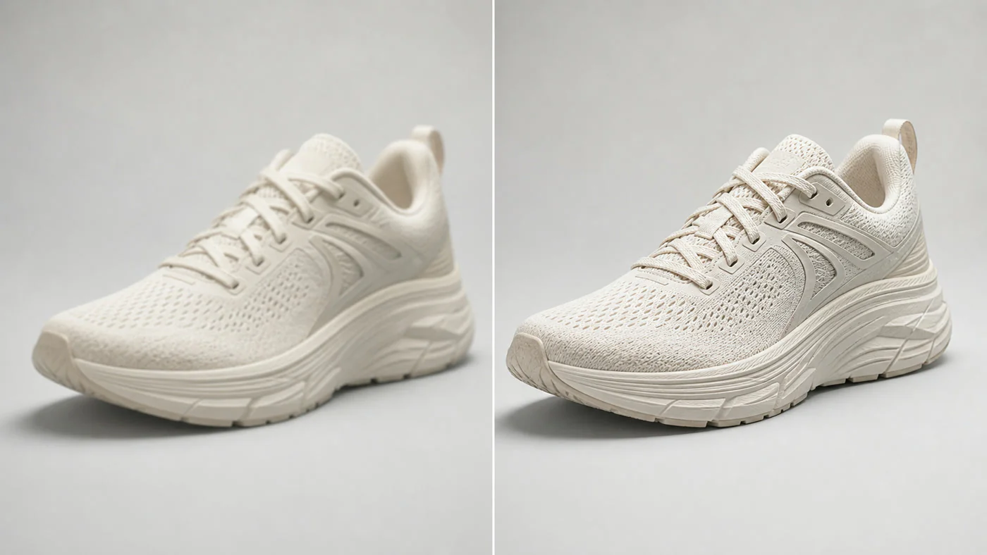 Before and after product image consistency improvement