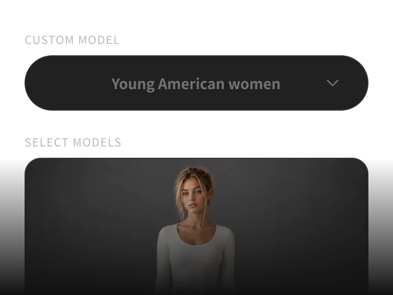 Choose or upload a model image